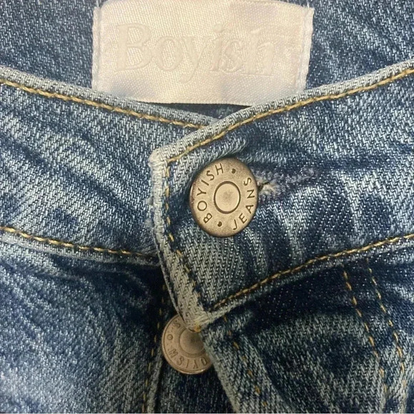 Boyish The Dempsey high waist slim  straight mirror jeans 29 - Picture 6 of 6